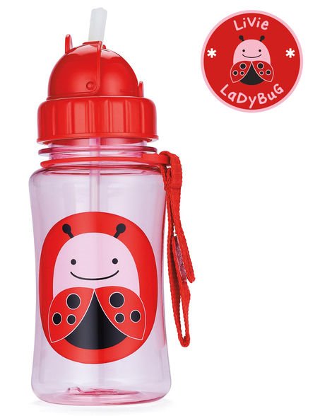 Sticluta cu pai Skip Hop Zoo Buburuza