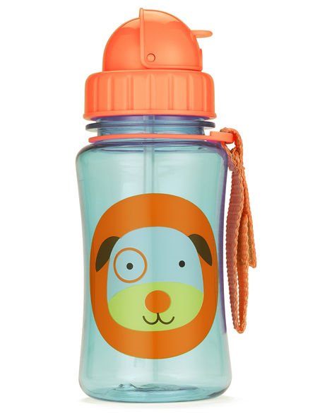 Sticluta cu pai Skip Hop Zoo Catelus
