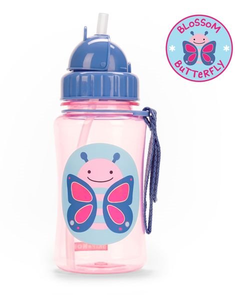 Sticluta cu pai Skip Hop Zoo Fluturas