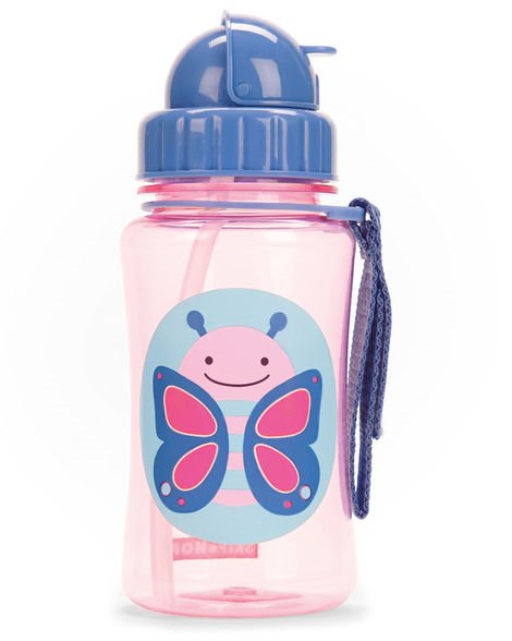 Sticluta cu pai Skip Hop Zoo Fluturas