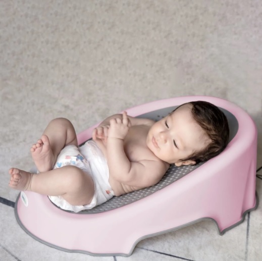 Шезлонг для купания BabyJem Soft Basic Pink