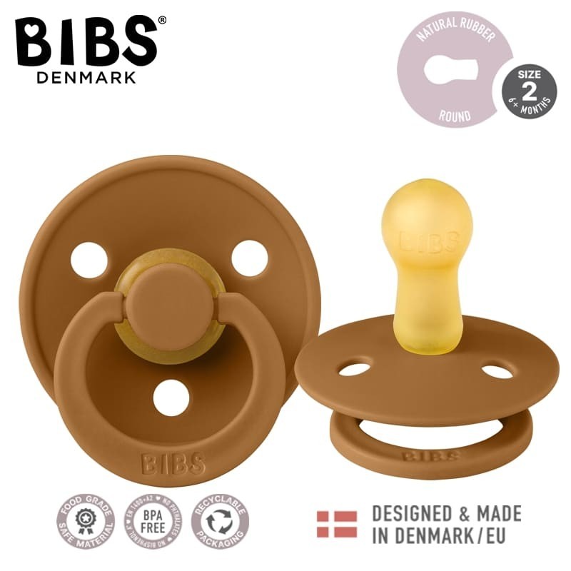 Suzeta Bibs Colour Caramel 0-6 l.