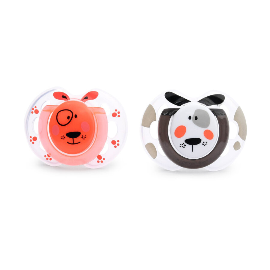 Suzete din silicon 2 buc. Tommee Tippee AnyTime 0-6 luni Rosu
