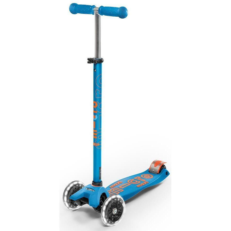 Trotineta Micro Maxi Deluxe LED Carribean Blue