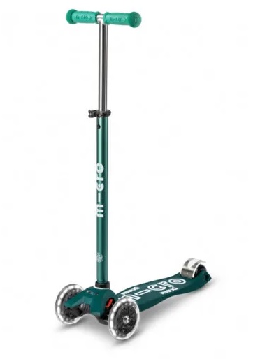 Trotineta Micro Maxi Deluxe LED Green