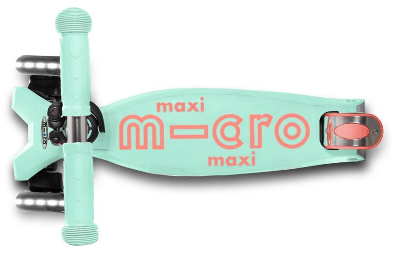 Trotineta Micro Maxi Deluxe LED Mint