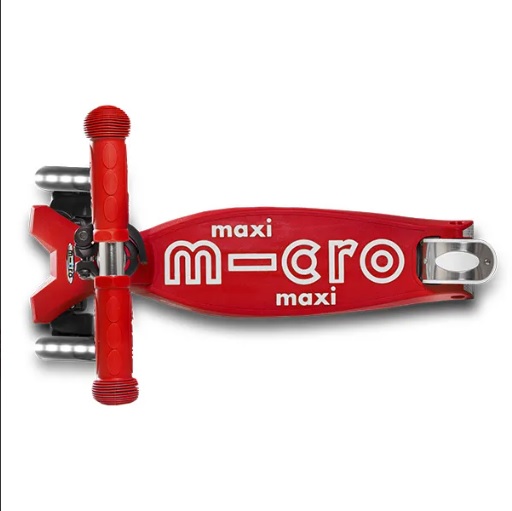 Trotineta Micro Maxi Deluxe LED Red