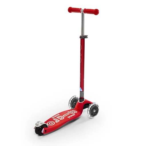 Trotineta Micro Maxi Deluxe LED Red