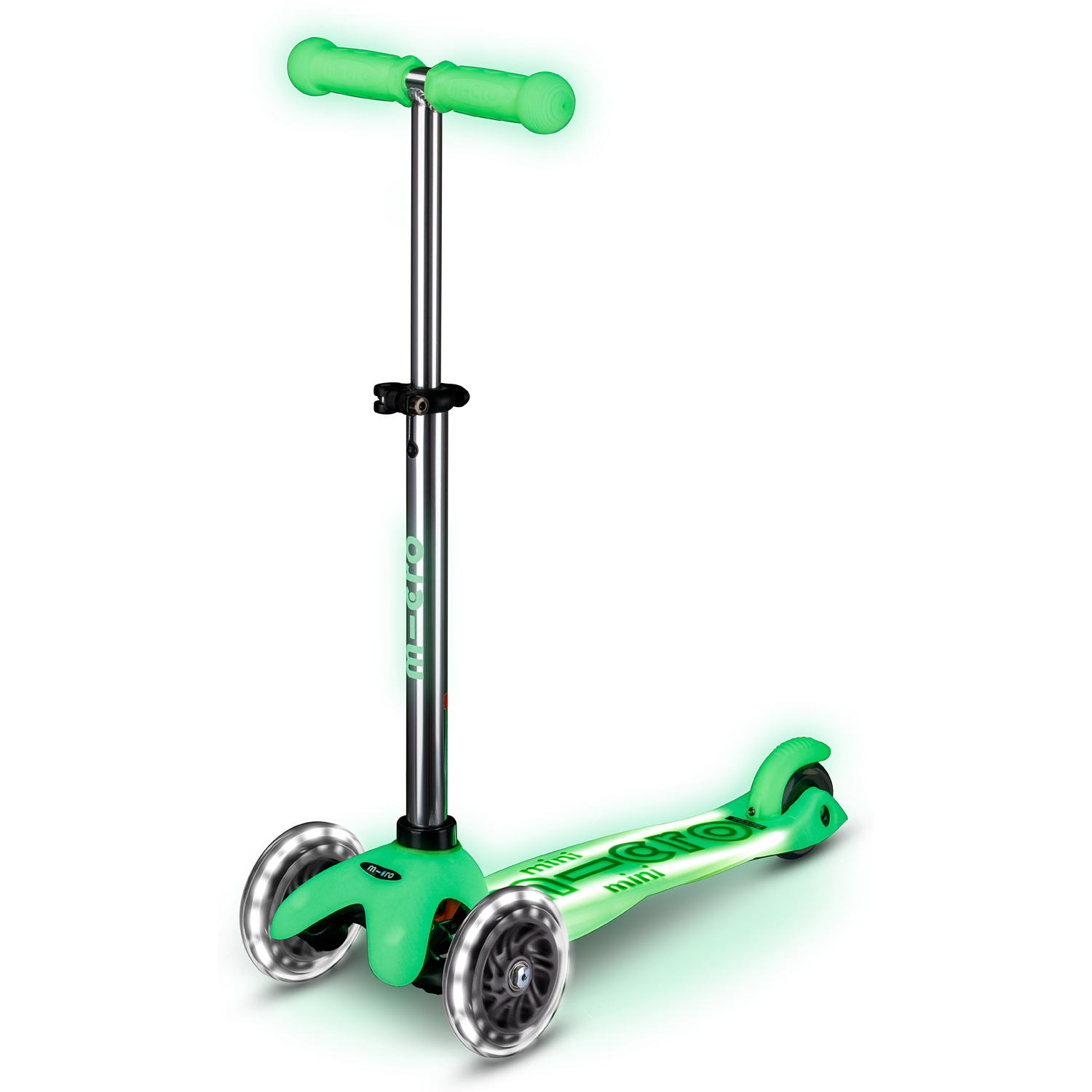 Trotineta Micro Mini Deluxe Glow LED Icy Lime