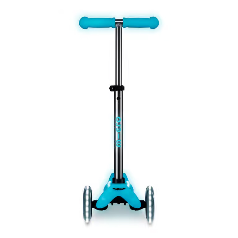 Trotineta Micro Mini Deluxe Glow LED Plus Artic Blue