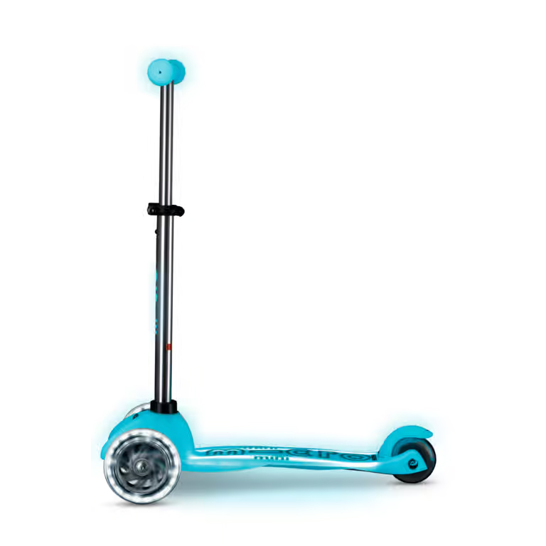 Trotineta Micro Mini Deluxe Glow LED Plus Artic Blue