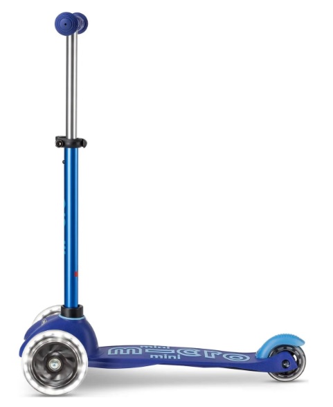 Trotineta Micro Mini Deluxe LED Blue