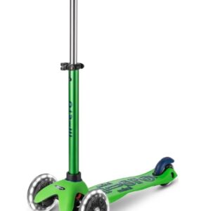 Trotineta Micro Mini Deluxe LED Green Blue