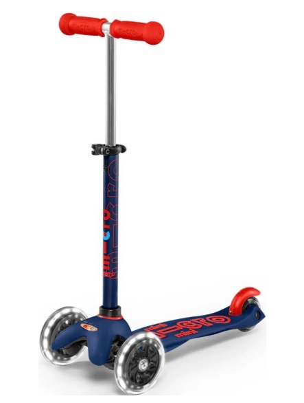 Trotineta Micro Mini Deluxe LED Navy Blue