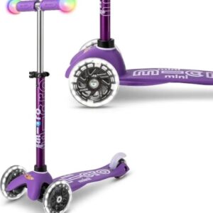 Trotineta Micro Mini Deluxe Magic LED Purple