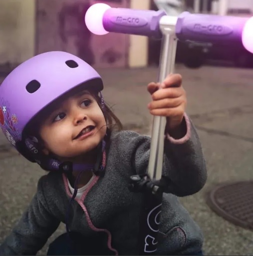 Trotineta Micro Mini Deluxe Magic LED Purple