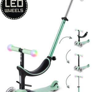 Trotineta Micro Mini2Grow Deluxe Magic LED Mint