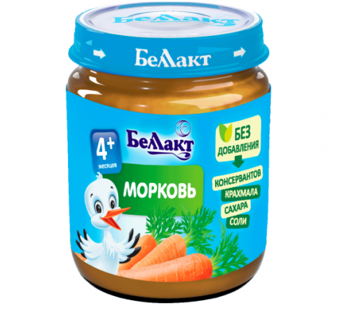[:ru]Беллакт Пюре из моркови 100 гр. (4 м. +)[:ro]Беллакт Piureul de morcovi 100 gr. (4 m. +)[:]