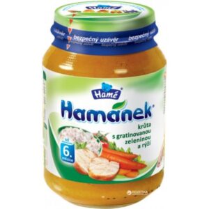 [:ru]Hame пюре "Hamanek" индейка с овощами и рисом 190 гр. (210420000)[:ro]Hame puré "Hamanek" curcan cu legume și orez 190g (210420000)[:]