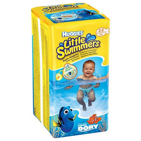 Chilotei pentru apa Huggies Little Swimmers 2-3 (3-8 kg), 12 buc.