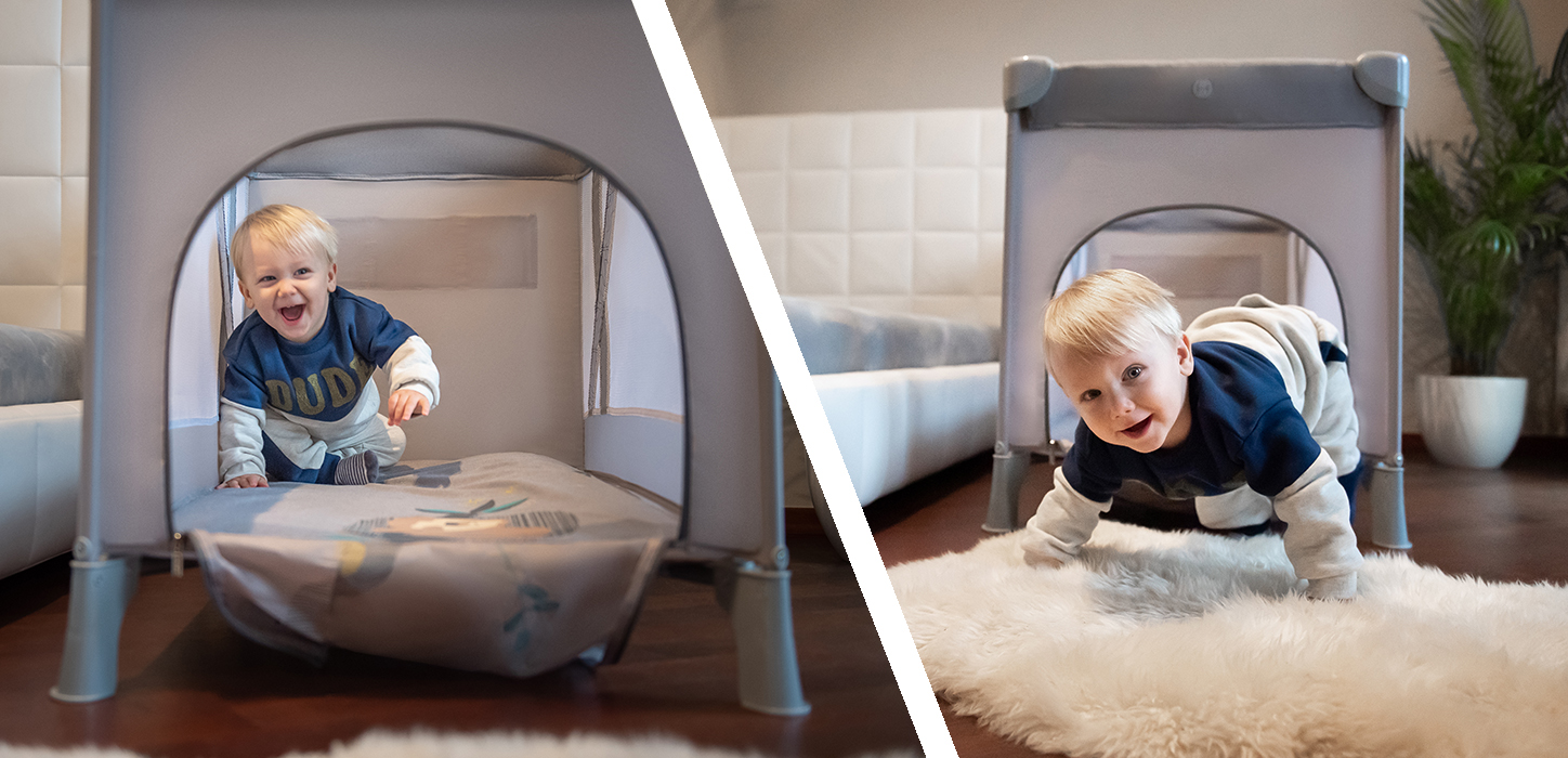 Кровать-манеж ESPIRO SIMPLE – 07 LIGHT GRAY (SIMPLE 07) — изображение 5