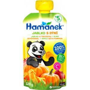 [:ru]Hame Пюре "Hamanek" Яблоко-Тыква (5 м+) 120 гр.[:ro]Hame Piure "Hamanek" Mere cu dovleac (5m +) 120 gr.[:]