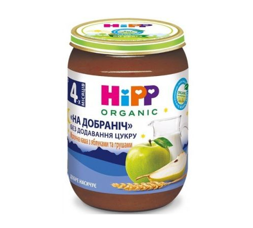 Hipp 5511 Desert din lapte si orez cu mere și pere (4m+) 190 gr.