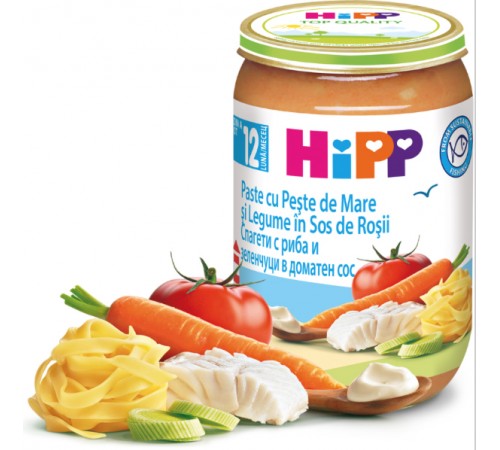 HiPP 6823 Макароны с рыбой и овощами в томатном соусе (12м+) 220 гр. - изображение 2
