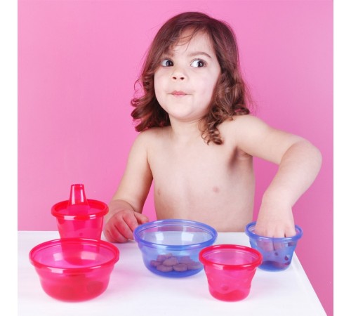 Nuby ID91161 Set de containere cu capac ( 6x120 ml.) - imagine 7