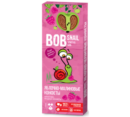 [:ru]Bob Snail Натуральные конфеты "Яблоко-Малина" (30 гр.)[:ro]Bob Snail Bomboane naturale "Mere-Zmeură" (30 gr.)[:]