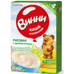 Винни Terci cu lapte din orez cu prebiotice (4m+) 200 gr.