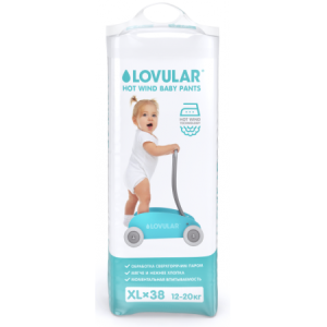 [:ru]Lovular Трусики-подгузники Hot Wind XL (12-20 кг.) 38 шт.[:ro]Lovular Scutece -chiloți Hot Wind XL (12-20 kg.) 38 buc.[:]