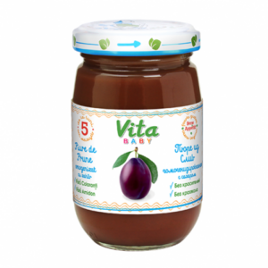 Orhei-Vit Пюре из слив с сахаром 180gr.(5+)