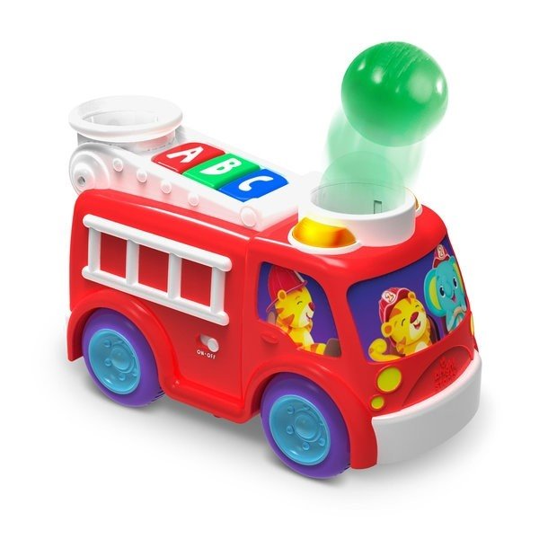 [:ru]Музыкальная игрушка Bright Starts Roll & Pop Fire Truck [:ro]Jucarie muzicala cu lumini Bright Starts Roll & Pop Fire Truck [:]