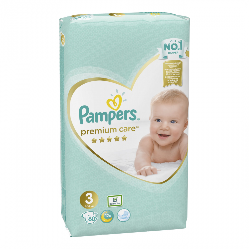 [:ru]Подгузники Pampers Premium Care 3 (6-10 кг), 60 шт. [:ro]Scutece Pampers Premium Care 3 (6-10 kg), 60 buc. [:]