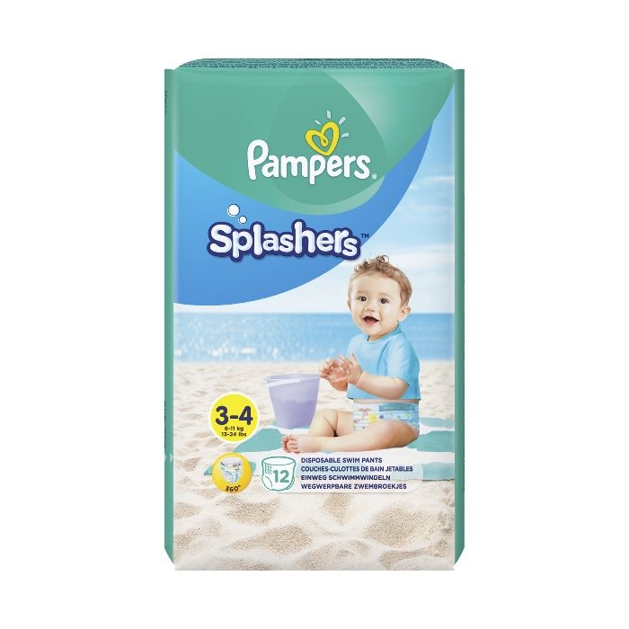 [:ru]Трусики для плавания Pampers Splashers Midi (6-11 кг), 12 шт. [:ro]Chilotei pentru apa Pampers Splashers Midi (6-11 kg), 12 buc. [:]