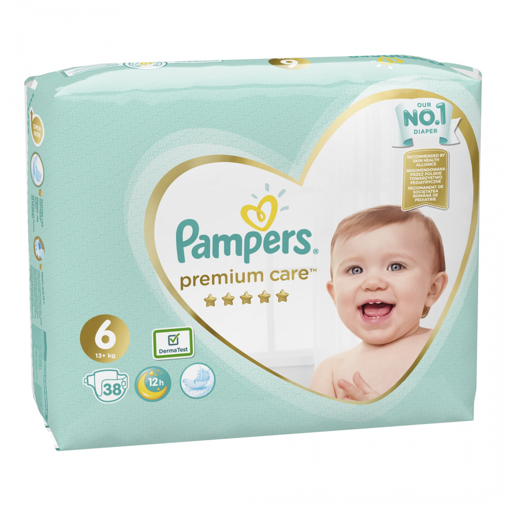 [:ru]Подгузники Pampers Premium Care 6 (13+ кг), 38 шт. [:ro]Scutece Pampers Premium Care 6 (13+ kg), 38 buc. [:]