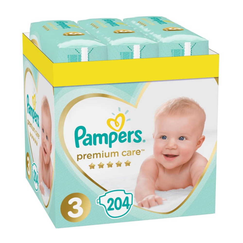 [:ru]Подгузники Pampers Premium Care 3 XXL Box (6-10 кг), 204 шт. [:ro]Scutece Pampers Premium Care 3 XXL Box (6-10 kg), 204 buc. [:]