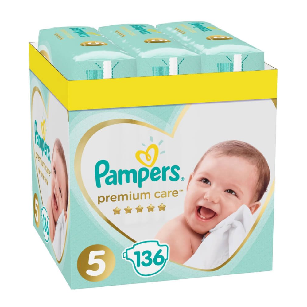 [:ru]Подгузники Pampers Premium Care 5 XXL Box (11-16 кг), 136 шт. [:ro]Scutece Pampers Premium Care 5 XXL Box (11-16 kg), 136 buc. [:]