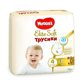Трусики Huggies Elite Soft 4 (9-14 кг), 21 шт.