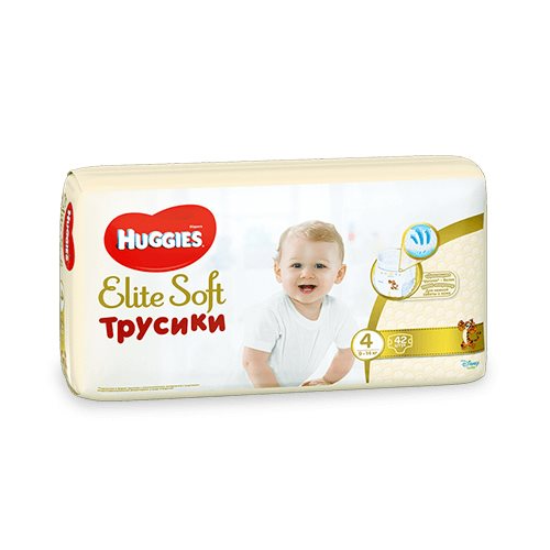 Трусики Huggies Elite Soft Mega 4 (9-14 кг), 42 шт.