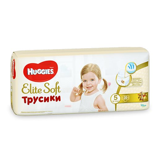 Трусики Huggies Elite Soft Mega 5 (12-17 кг), 38 шт.
