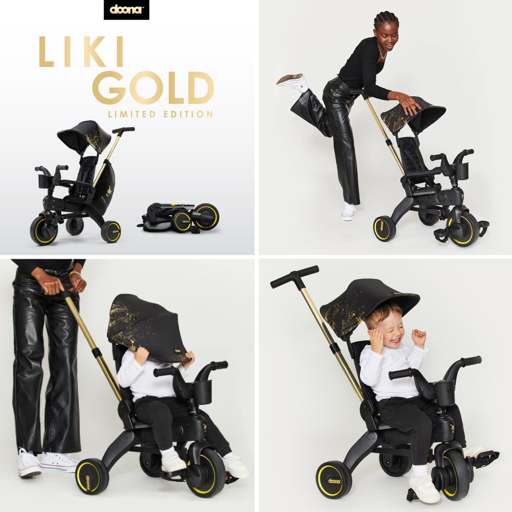 Трицикл DOONA LIKI TRIKE GOLD  limited edition - изображение 2