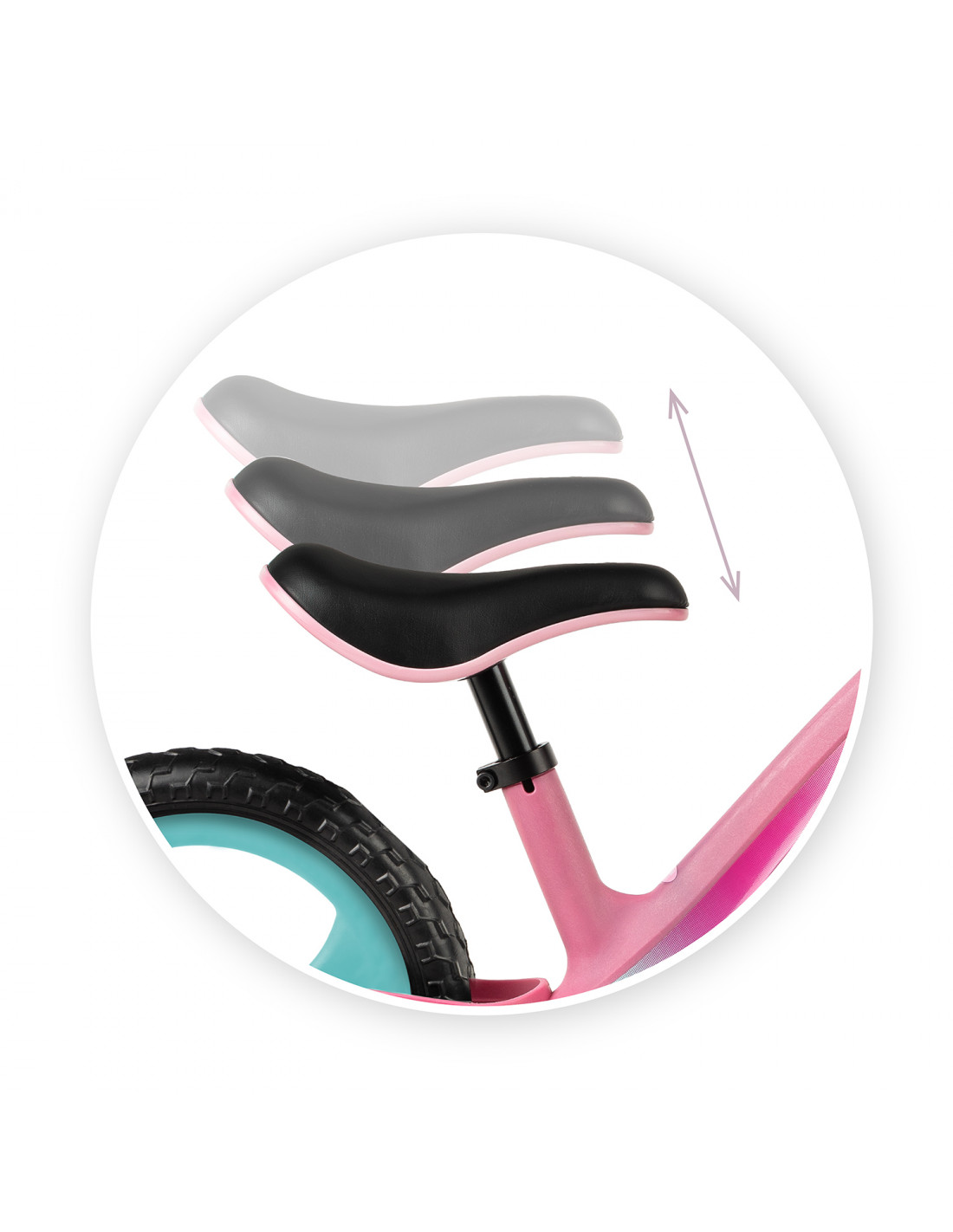 BICICLETA DE ECHILIBRU MoMi MIZO PINK - imagine 9