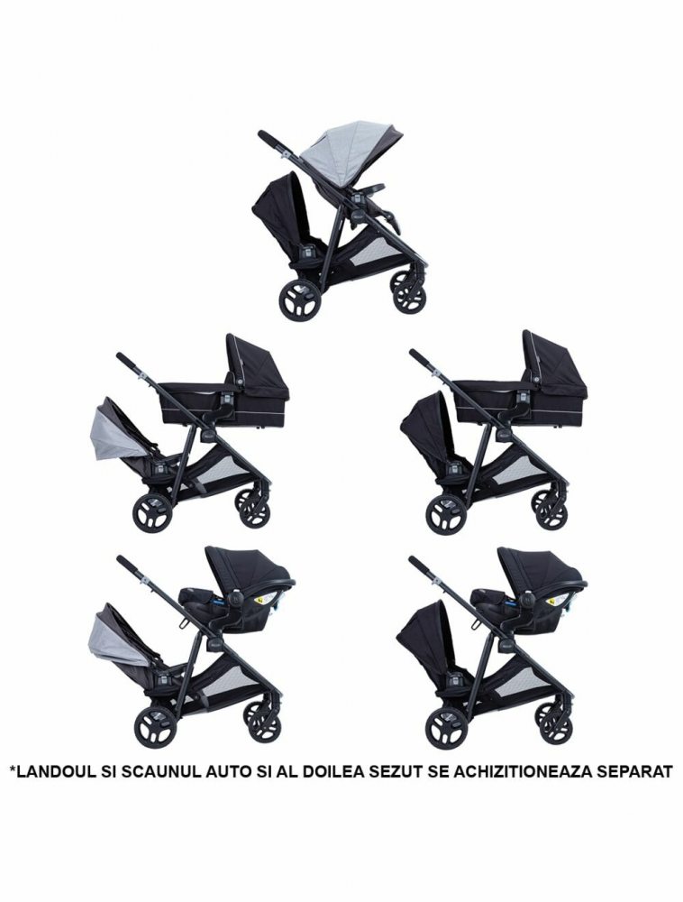 Carucior Graco Time2Grow Iron - imagine 6