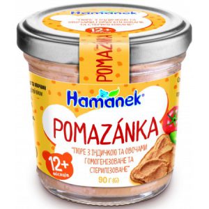 [:ru]Hame Пюре "Hamanek" Помазка индейка с овощами (12 м+) 90 гр.[:ro]Hame Piure "Hamanek" Pomazanca Curcan cu legume (12 m+) 90 gr.[:]
