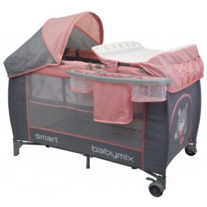 [:ru]Baby Mix HR-8052-302 Манеж-кровать розовый[:ro]Baby Mix HR-8052-302 Țarc-patut roz[:]
