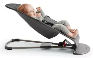 Balansoar BabyBjorn Bliss Anthracite, Mesh (006013A) - imagine 2