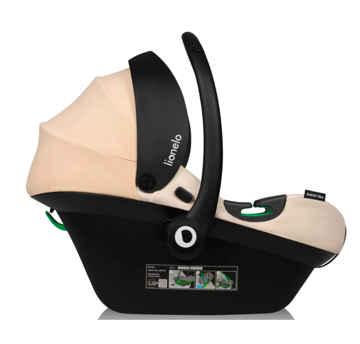 Scoica auto Lionelo Astrid I-Size, 0-13 kg Bej - imagine 3