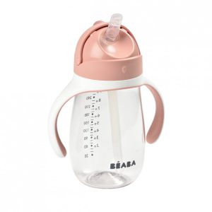 Чашка с трубочкой Tritan Beaba 300 мл Розовый B913480